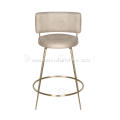 Stainless steel plated with copper minimalist bar stool